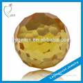 Wholesale Hand Made Golden Yellow 3mm Faceted Rhinestone Ball Beads